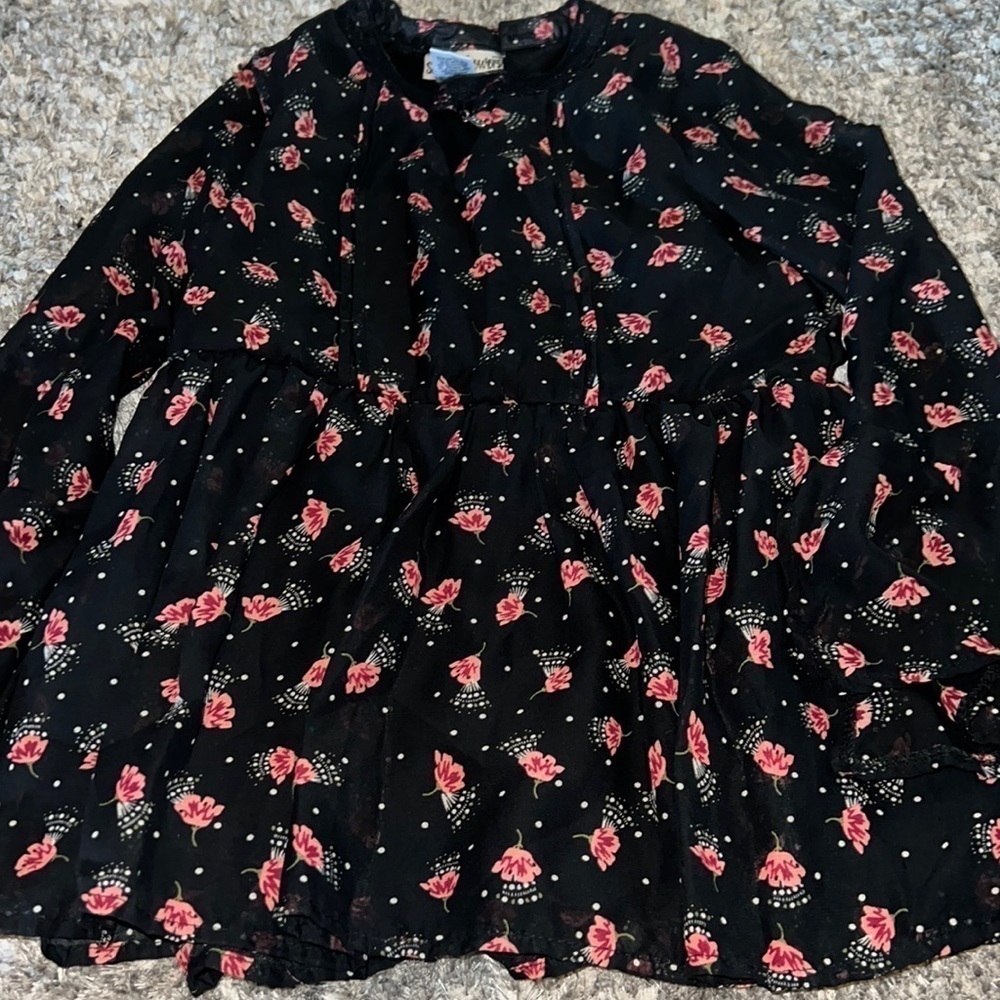 Satin Flowers Top